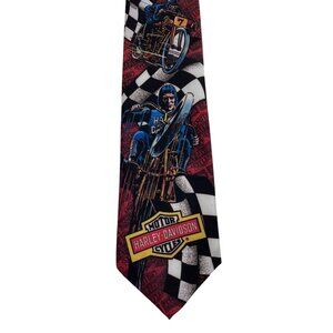 Harley Davidson Ralph Marlin Multicolor 100% Polyester Mens Tie Necktie